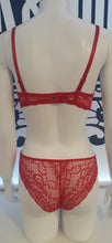 Load image into Gallery viewer, Lacy strappy bra and panty set

