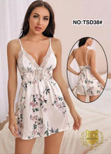 Load image into Gallery viewer, Floral Satin Mini Dress
