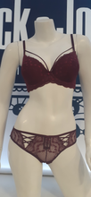 Load image into Gallery viewer, Bra and Panty Set 7610 Maroon
