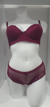Load image into Gallery viewer, Bra and Panty Set 3920 Maroon

