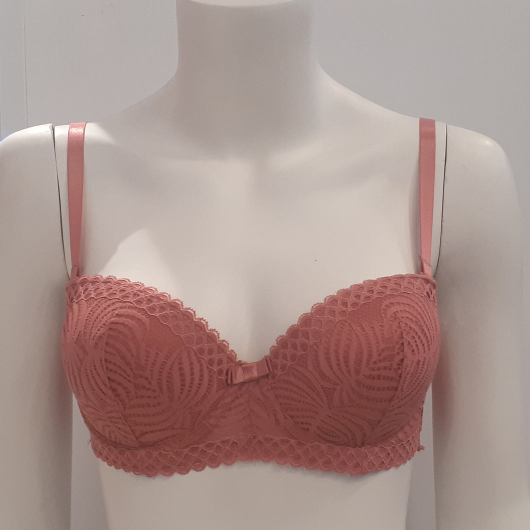 Push Up Bra Floral Lace Lightly Padded