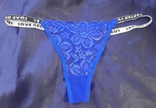 Load image into Gallery viewer, Fancy G string with love secret print
