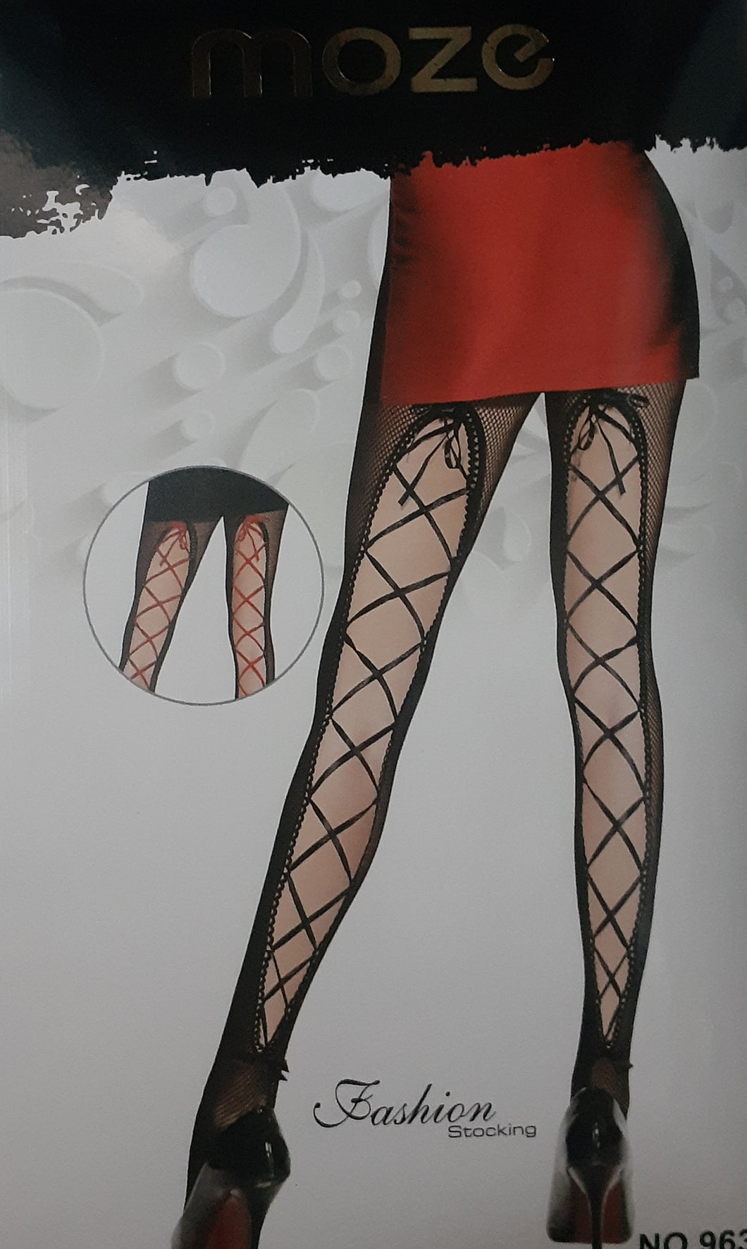 Thigh high fishnet stockings