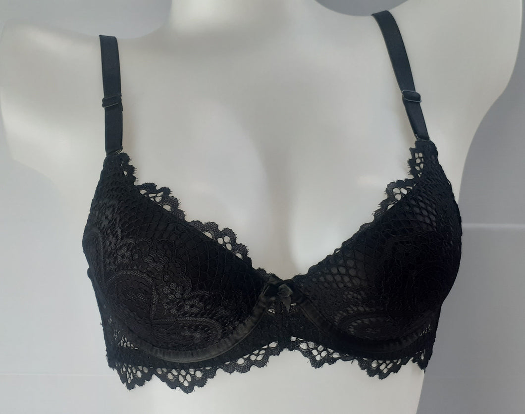 Full lace underwired padded T shirt Bra