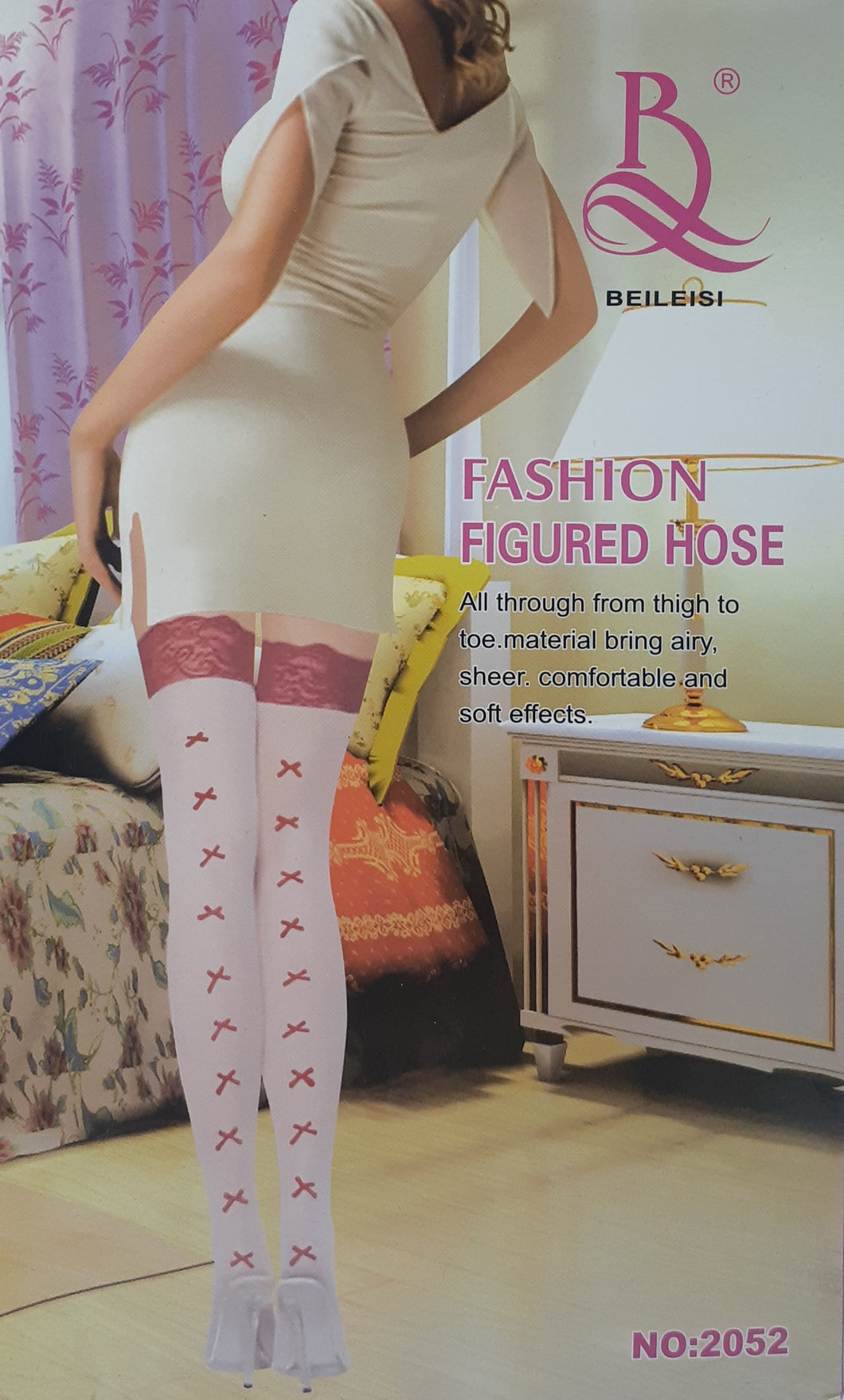 Fashion white thigh high stockings