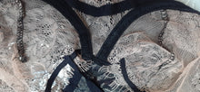 Load image into Gallery viewer, Lace robe Bra panty lingerie set
