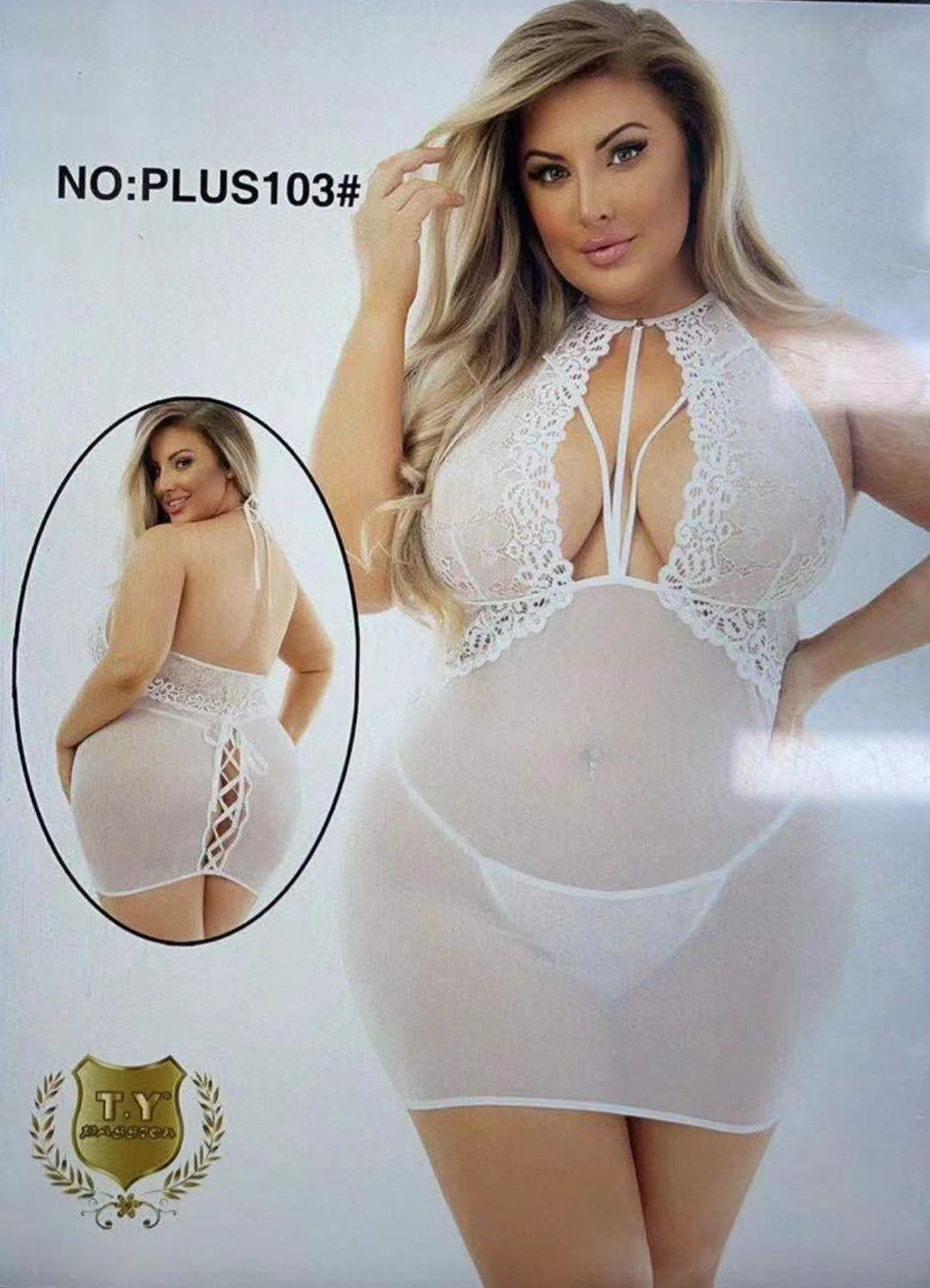 Plus size babydoll lingerie