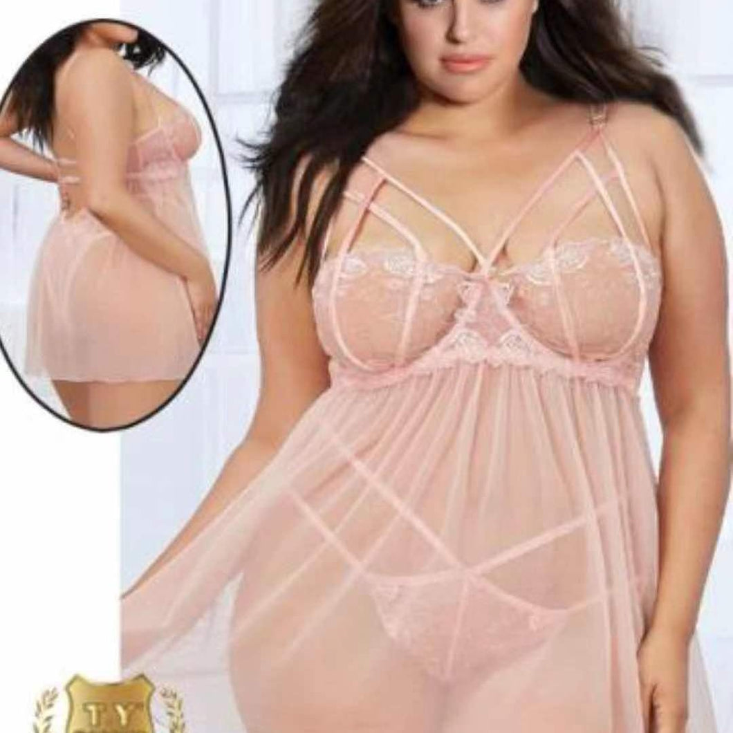 Strappy cage babydoll Lingerie 